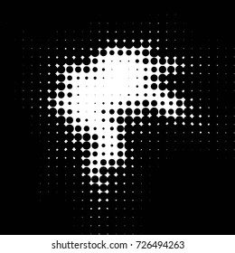 Grunge black and white dots texture background. Spotted vector Abstract Texture
