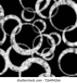 Grunge black and white dots texture background. Spotted vector Abstract Texture
