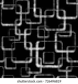 Grunge black and white dots texture background. Spotted vector Abstract Texture
