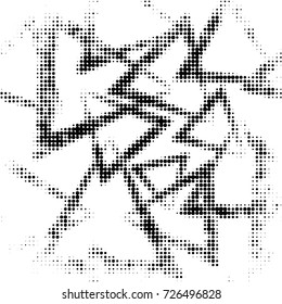 Grunge black and white dots texture background. Spotted vector Abstract Texture
