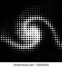 Grunge black and white dots texture background. Spotted vector Abstract Texture
