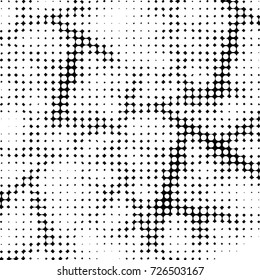 Grunge black and white dots texture background. Spotted vector Abstract Texture
