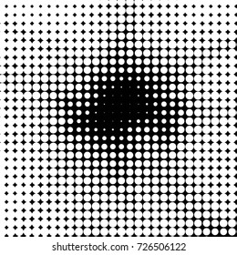 Grunge black and white dots texture background. Spotted vector Abstract Texture
