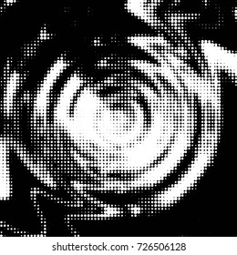 Grunge black and white dots texture background. Spotted vector Abstract Texture
