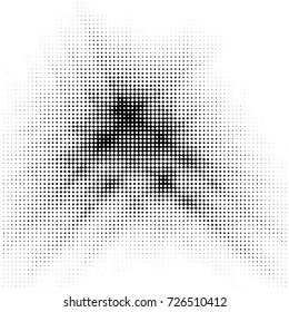 Grunge black and white dots texture background. Spotted vector Abstract Texture
