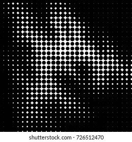 Grunge black and white dots texture background. Spotted vector Abstract Texture
