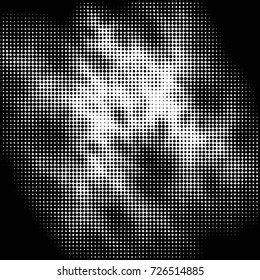 Grunge black and white dots texture background. Spotted vector Abstract Texture

