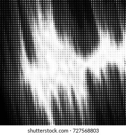 Grunge black and white dots texture background. Spotted vector Abstract Texture
