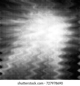 Grunge black and white dots texture background. Spotted vector Abstract Texture
