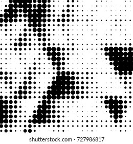 Grunge black and white dots texture background. Spotted vector Abstract Texture
