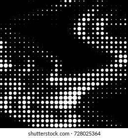 Grunge black and white dots texture background. Spotted vector Abstract Texture
