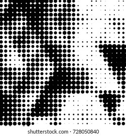 Grunge black and white dots texture background. Spotted vector Abstract Texture
