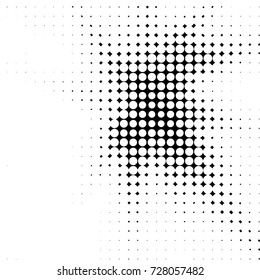 Grunge black and white dots texture background. Spotted vector Abstract Texture
