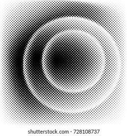 Grunge black and white dots texture background. Spotted vector Abstract Texture
