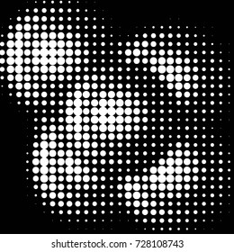 Grunge black and white dots texture background. Spotted vector Abstract Texture
