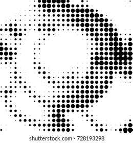 Grunge black and white dots texture background. Spotted vector Abstract Texture
