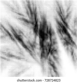 Grunge black and white dots texture background. Spotted vector Abstract Texture
