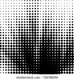 Grunge black and white dots texture background. Spotted vector Abstract Texture
