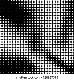 Grunge black and white dots texture background. Spotted vector Abstract Texture
