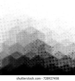 Grunge black and white dots texture background. Spotted vector Abstract Texture
