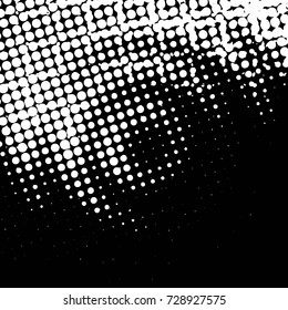 Grunge black and white dots texture background. Spotted vector Abstract Texture

