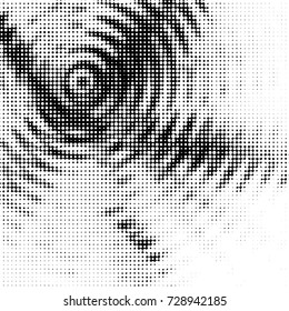 Grunge black and white dots texture background. Spotted vector Abstract Texture
