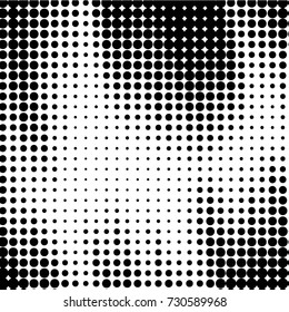 Grunge black and white dots texture background. Spotted vector Abstract Texture
