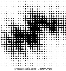 Grunge black and white dots texture background. Spotted vector Abstract Texture
