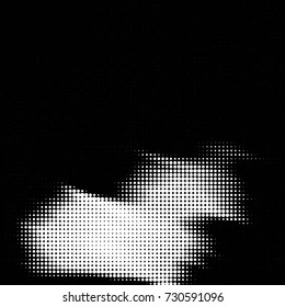 Grunge black and white dots texture background. Spotted vector Abstract Texture
