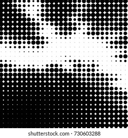 Grunge black and white dots texture background. Spotted vector Abstract Texture
