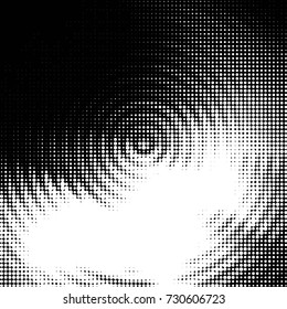 Grunge black and white dots texture background. Spotted vector Abstract Texture

