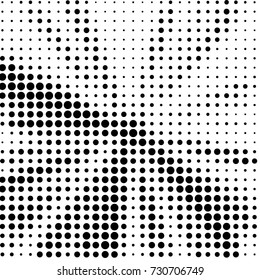 Grunge black and white dots texture background. Spotted vector Abstract Texture
