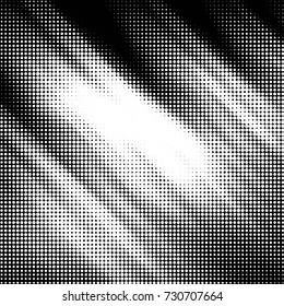 Grunge black and white dots texture background. Spotted vector Abstract Texture
