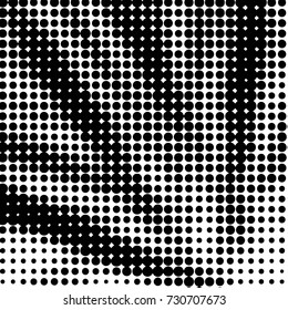 Grunge black and white dots texture background. Spotted vector Abstract Texture
