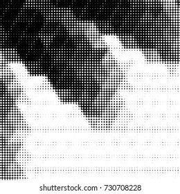 Grunge black and white dots texture background. Spotted vector Abstract Texture
