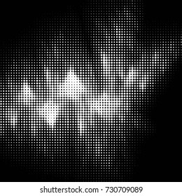 Grunge black and white dots texture background. Spotted vector Abstract Texture
