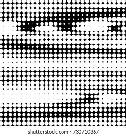 Grunge black and white dots texture background. Spotted vector Abstract Texture
