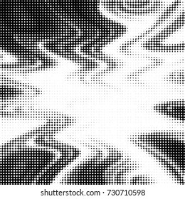Grunge black and white dots texture background. Spotted vector Abstract Texture
