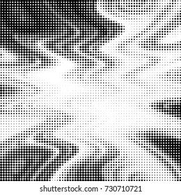 Grunge black and white dots texture background. Spotted vector Abstract Texture
