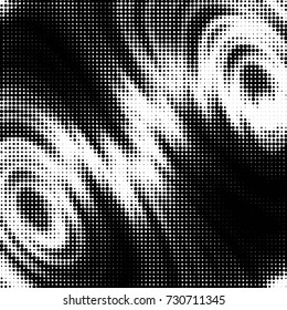 Grunge black and white dots texture background. Spotted vector Abstract Texture
