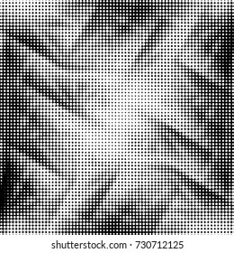 Grunge black and white dots texture background. Spotted vector Abstract Texture
