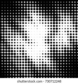 Grunge black and white dots texture background. Spotted vector Abstract Texture
