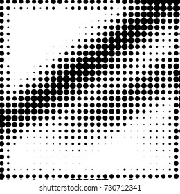 Grunge black and white dots texture background. Spotted vector Abstract Texture
