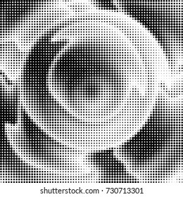 Grunge black and white dots texture background. Spotted vector Abstract Texture
