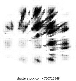 Grunge black and white dots texture background. Spotted vector Abstract Texture
