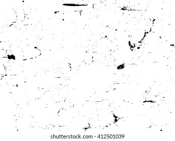 Grunge Black and White Dusty Texture .Wall Background .Vector Illustration. Simply Place Texture over any Object to Create Distressed Effect .