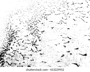 Grunge Black and White Dusty Texture .Wall Background .Vector Illustration. Simply Place Texture over any Object to Create Distressed Effect .