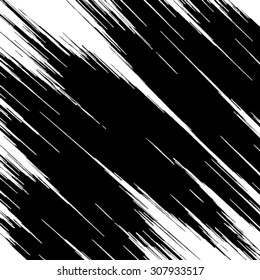 Grunge black and white line vector illustration background. 