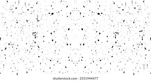 Grunge black white. Monochrome abstract texture. The dark background of vintage elements for design. EPS 10