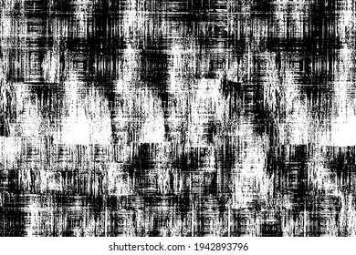 Grunge black and white. Monochrome texture of dirt, chips, and dust. Pattern of black scratches, scuffs on a white background. Abstract ink spot randomly arranged